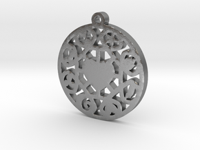 The Wheel of Time Pendant - By Celeste in Natural Silver