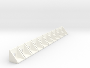 10 Precast Culvert Walls in White Processed Versatile Plastic