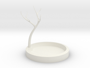Jewelry Tree in White Natural Versatile Plastic