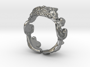 Shi-Sa Ring 02 in Natural Silver