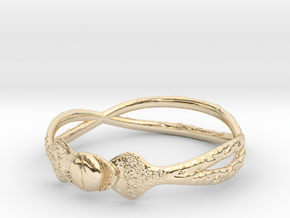 Snake ring(size = USA 5.5) in 14K Yellow Gold