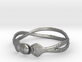 Snake ring(size = USA 5.5) in Natural Silver