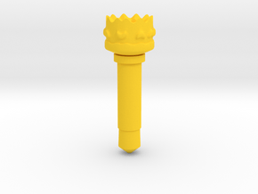 Crown for your cell phone in Yellow Processed Versatile Plastic