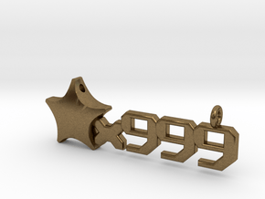 Origami Star x999 Pendant in Natural Bronze