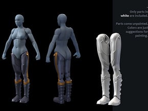 FB01-Legs-13  7inch in White Processed Versatile Plastic