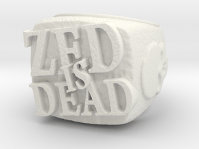 Zed is Dead Ring in White Natural Versatile Plastic
