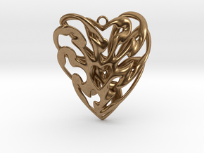 Heart Cage in Natural Brass