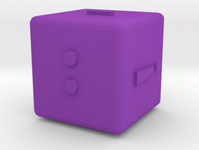 Dice121-alphabet in Purple Processed Versatile Plastic