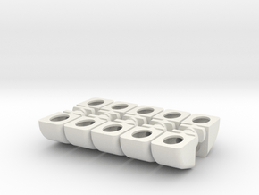 Steun Blokje Keuken Set in White Natural Versatile Plastic