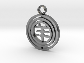 CheekyChi - Gimbal Charm (羊) in Fine Detail Polished Silver