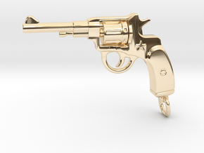 Russian Gun - NAGANT in 14K Yellow Gold