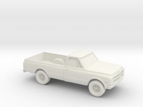 1/87 1969 Chevrolet C20 in White Natural Versatile Plastic