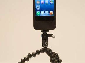 iPhone5 Camera Mount 5000mah Charger with USB Out in White Natural Versatile Plastic