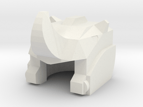 Robohelmet: Another Rhinobot in White Natural Versatile Plastic