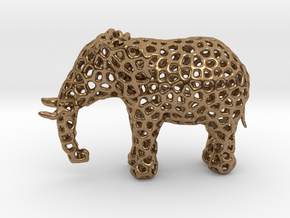 The Osseous Elephant in Natural Brass