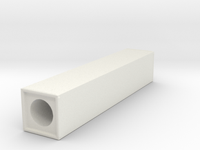 Thin Block  3  in White Natural Versatile Plastic