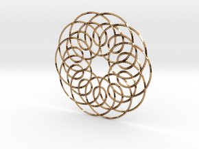 Spirograph01 in Polished Brass