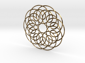 Spirograph01 in Polished Bronze