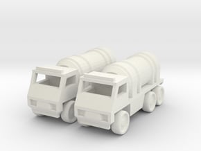 Tanker Truck [2 Pack] in White Natural Versatile Plastic