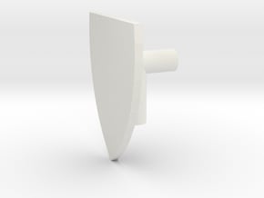 Heater Shield v.1 (Dual Use Held / Mounting) in White Natural Versatile Plastic
