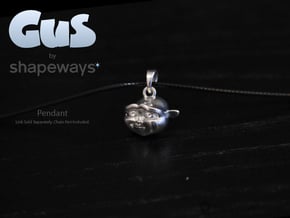 Gus Pendant in Polished Silver