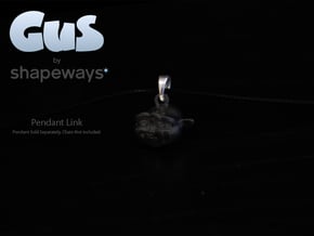 Gus Pendant Link in Polished Silver