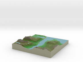 Terrafab generated model Fri Jan 09 2015 13:40:36  in Full Color Sandstone