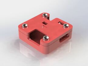 Naze32 Frame Mountable Case in Red Processed Versatile Plastic