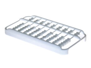 Abacus iPhone 4 / 4s Case in White Processed Versatile Plastic