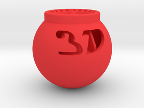Shift Knob (Turbo inspired) in Red Processed Versatile Plastic