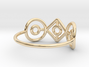 Lesné - ovo (size 53) in 14K Yellow Gold