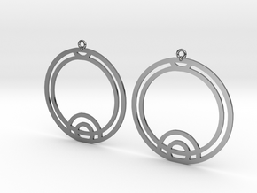 Thea - Earrings - Series 1 in Fine Detail Polished Silver