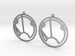 Sue - Earrings - Series 1 in Polished Silver