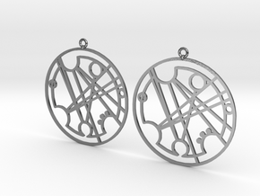 Frances - Earrings - Series 1 in Polished Silver