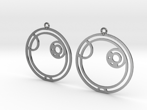 Alex - Earrings - Series 1 in Polished Silver