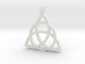 Eternity Amulet-Celtic in White Natural Versatile Plastic