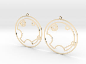 Violet - Earrings - Series 1 in 14K Yellow Gold