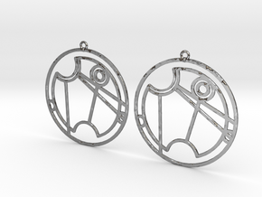 Vanessa - Earrings - Series 1 in Polished Silver