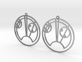 Skye - Earrings - Series 1 in Fine Detail Polished Silver