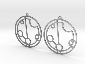Payton - Earrings - Series 1 in Polished Silver