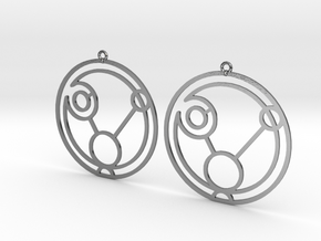Paige - Earrings - Series 1 in Polished Silver