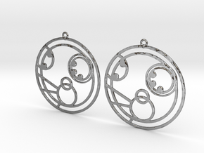 Molly - Earrings - Series 1 in Polished Silver