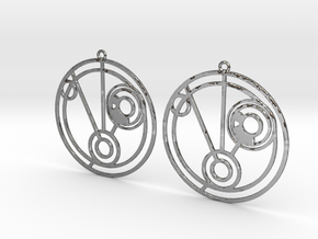 Millie - Earrings - Series 1 in Polished Silver