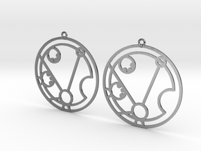 Matilda - Earrings - Series 1 in Polished Silver