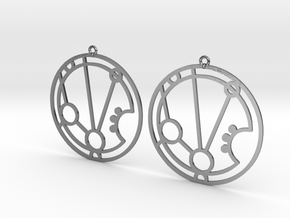 Mariam - Earrings - Series 1 in Polished Silver