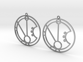 Maria - Earrings - Series 1 in Fine Detail Polished Silver