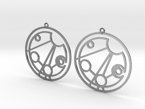 Madison - Earrings - Series 1 in Fine Detail Polished Silver