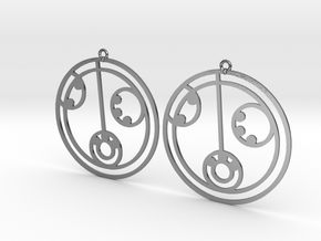 Lily - Earrings - Series 1 in Polished Silver