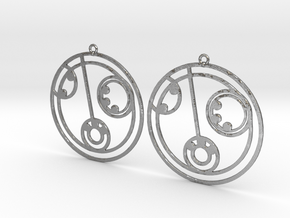 Lilly - Earrings - Series 1 in Natural Silver