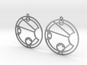 Lacey - Earrings - Series 1 in Fine Detail Polished Silver